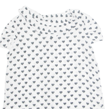 RINASCIMENTO Womens Printed Top White Sleeveless Crazy Pattern L