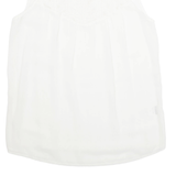 ZEBRA Womens Top White Sleeveless L