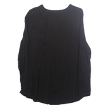 SPIRIT Womens Blouse Black V-Neck Long Sleeve M