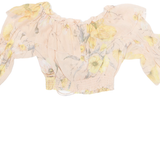 H&M Womens Printed Top Pink Floral M