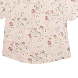 Womens Printed Blouse Pink Floral M