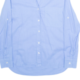 Womens Shirt Blue V-Neck Long Sleeve XS