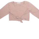 XIN YAN Womens Blouse Pink Long Sleeve S