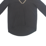 H&M Womens Top Black V-Neck Long Sleeve S