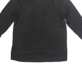 H&M Womens Blouse Black V-Neck Long Sleeve S