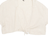 DIVIDED Womens Shirt Beige Collared M