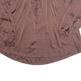 H&M Womens Blouse Brown Long Sleeve L