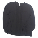 MNG Womens Blouse Black Long Sleeve L