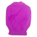 RALPH LAUREN Womens Blouse Purple V-Neck Long Sleeve M