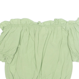 H&M Womens Top Green XS