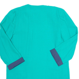 JUSTINTHYME LTD Womens Kimono Top Green Long Sleeve L