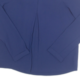 TWIN SET Womens Bardot Blouse Blue Long Sleeve XS