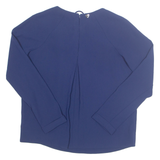 TWIN SET Womens Bardot Blouse Blue Long Sleeve XS