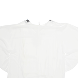 MODA FASHION Womens Blouse White Sleeveless L