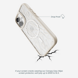 Clear Tulip Dune iPhone 17 Case With London Fog Ridge (MagSafe included)