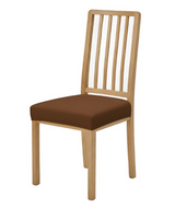 Anyseat Plain Coffee Stretch Chair Cover – Washable, Removable Dining & Kitchen Seat Protector