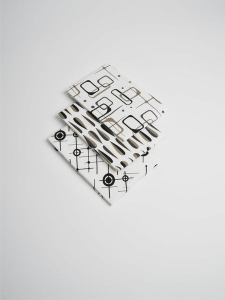 Organic Muslin Cotton Baby Burp Cloths 3 pack Mid-Century