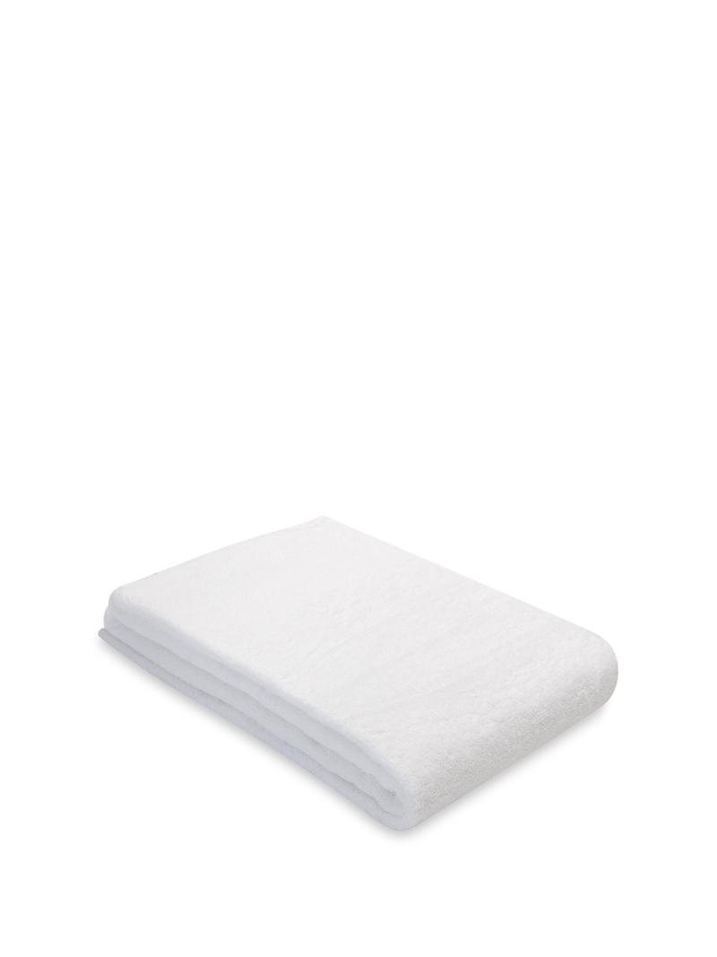 Organic and Fairtrade Cotton Bath Sheet in White#color_white