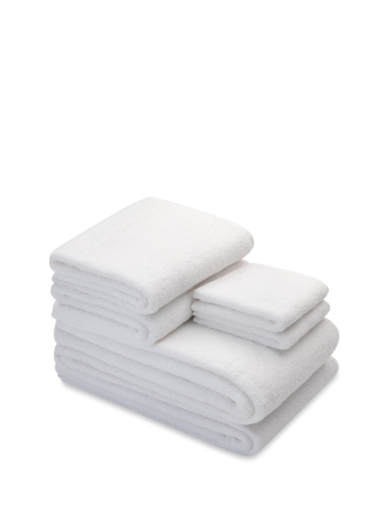 Fairtrade Cotton Bath Sheet Set in White#color_white