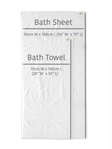 Organic and Fairtrade Cotton Bath Sheet in White#color_white