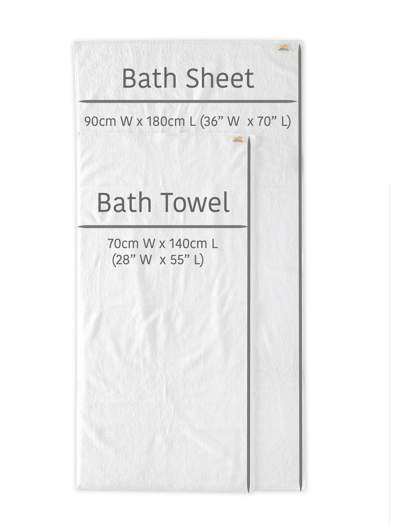 Organic and Fairtrade Cotton Bath Sheet in White#color_white