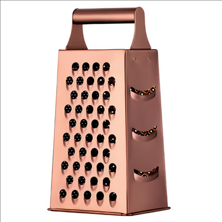 Anygleam Rose Gold Stainless Steel Food Slicer – Multi-Function Kitchen Tool for Fruits, Vegetables & More