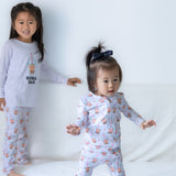 the wee bean organic bamboo pajamas in boba zipper romper