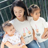 Mommy & Me Set Organic Cotton T-Shirt + Onesie - Boba - The Wee Bean