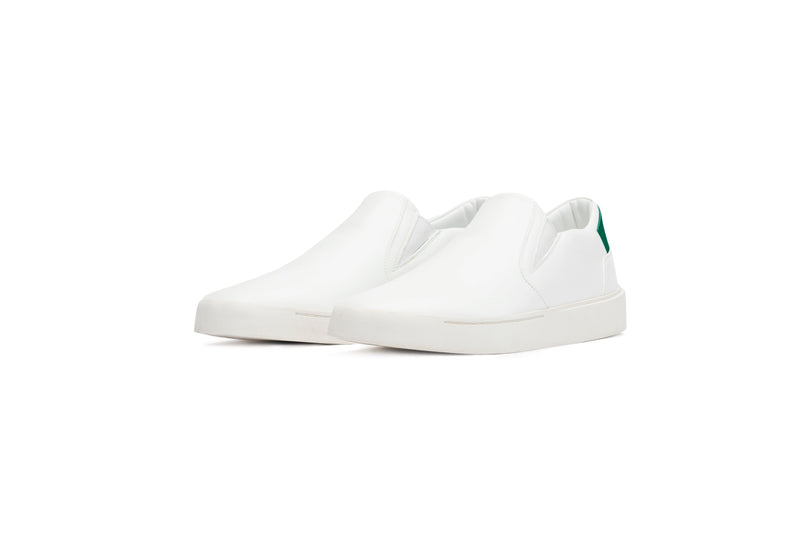 Men's Slip On | White-Jade