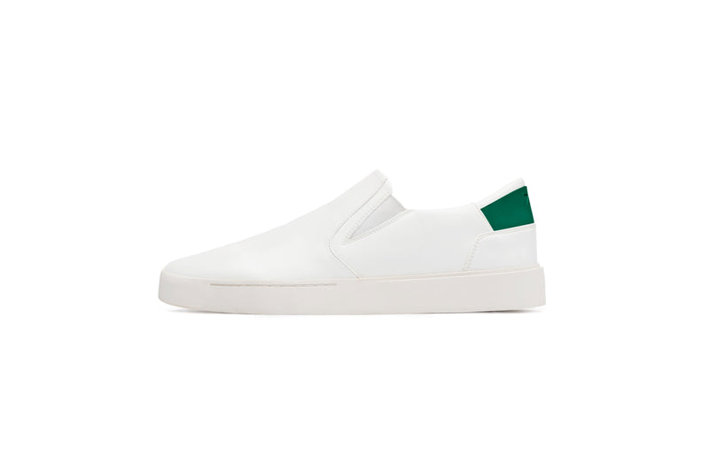 Men's Slip On | White-Jade