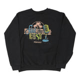 Podcast Unbranded Graphic Sweatshirt - Large Black Cotton Blend