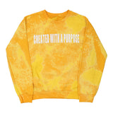 Unbranded Graphic Sweatshirt - Small Yellow Cotton Blend