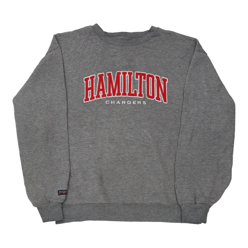 Hamilton Chargers Jerzees Sweatshirt - Medium Grey Cotton Blend