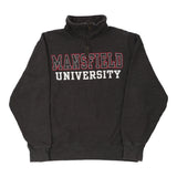 Mansfield University Helly Hansen College 1/4 Zip - Medium Grey Cotton Blend