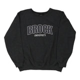 Brock University Layer College Sweatshirt - XL Grey Cotton Blend