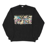 Island Life Hawaii Crazy Shirt Graphic Sweatshirt - Large Black Cotton Blend