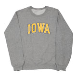 Iowa Unbranded College Sweatshirt - Medium Grey Cotton Blend