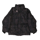 Age 5-6 Diesel Camo Puffer - Small Black Polyester
