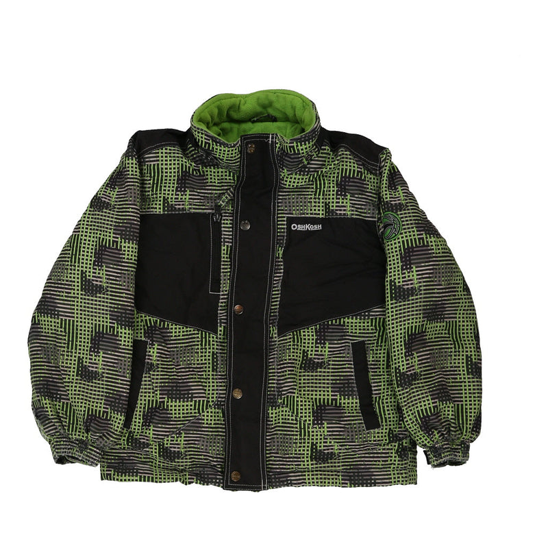 Age 7 Oshkosh Jacket - Small Green Polyester