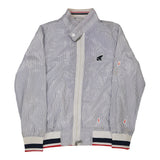 Age 10 North Pole Striped Jacket - Large Blue Polyester