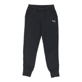 Age 11-12 Puma Joggers - Large Black Cotton Blend