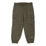 Age 16 Paul Boye Cargo Trousers - 33W 26L Khaki Cotton Blend