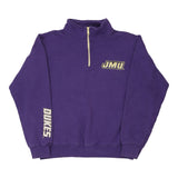 Dukes E5 College 1/4 Zip - Medium Purple Cotton Blend