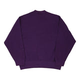 Made in USA Blank Munsing Wear Sweatshirt - Large Purple Cotton Blend