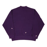 Made in USA Blank Munsing Wear Sweatshirt - Large Purple Cotton Blend