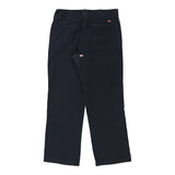 Flex Dickies Trousers - 33W 30L Navy Polyester Blend