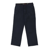 Flex Dickies Trousers - 33W 30L Navy Polyester Blend