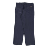 874 Dickies Trousers - 34W 28L Navy Polyester Blend
