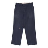 874 Dickies Trousers - 34W 28L Navy Polyester Blend