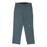 Flex Dickies Trousers - 31W 30L Blue Polyester Blend
